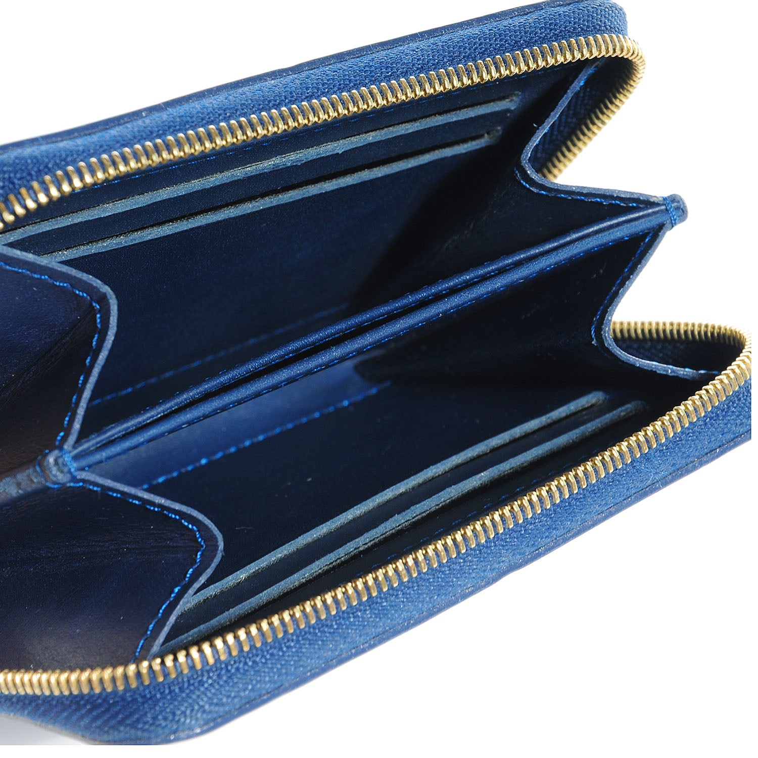 Louis Vuitton Vernis Ikat Zippy Coin Purse Grand Blue 5 of 8