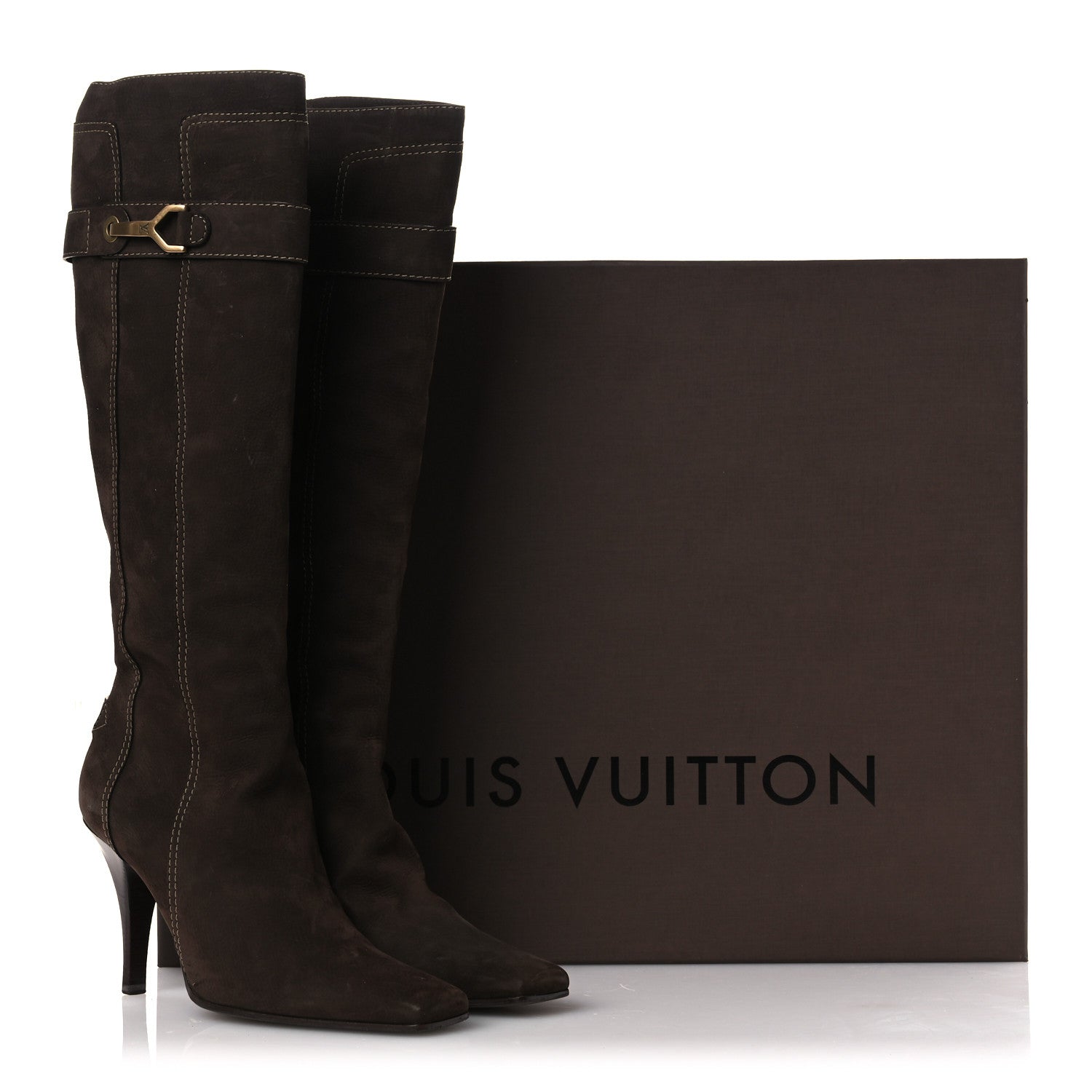 Louis Vuitton Suede High Boots 40 Brown 12 of 12