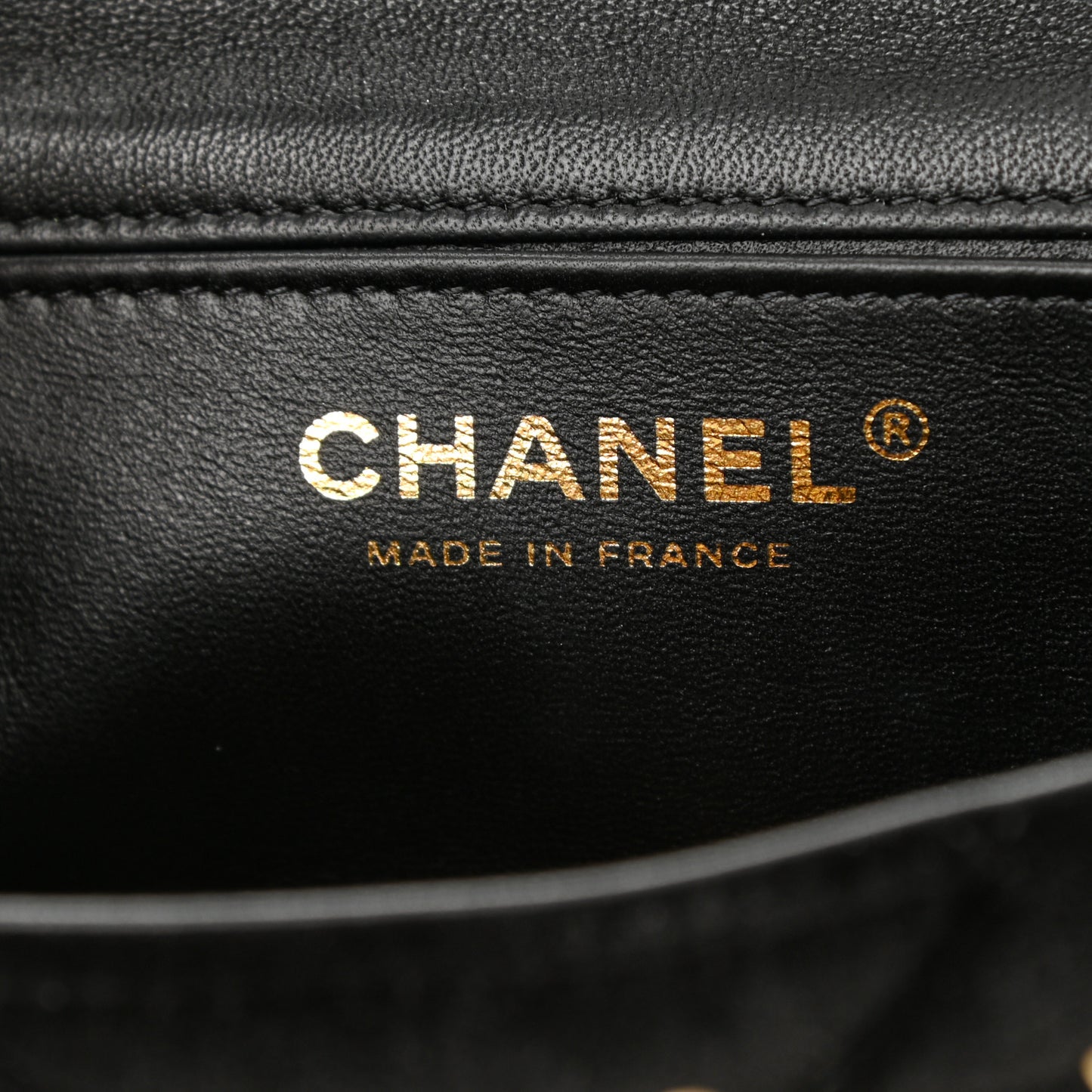 Velvet Pearl Mini Flap Bag Black