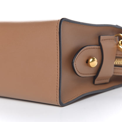 Prada City Calf Saffiano Greche Shoulder Bag Caramel Papaya 9 of 10