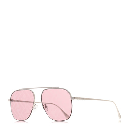 Fendi Metal Fendi Travel Geometric Sunglasses TF2216549 Silver Pink 1 of 9