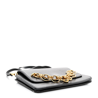 Chloe Smooth Calfskin Drew Bijou Clutch Black 4 of 12