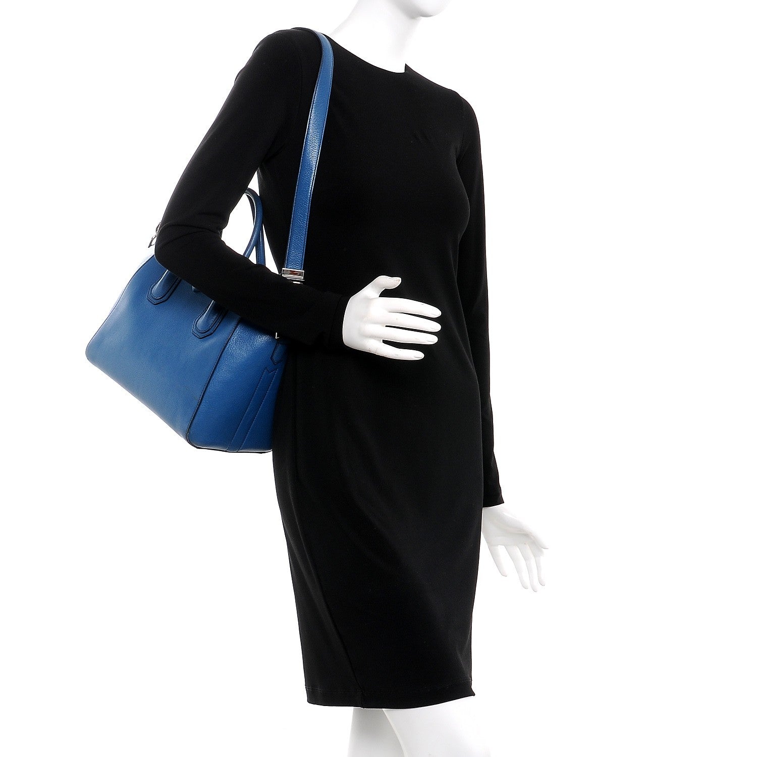 Givenchy Sugar Goatskin Small Antigona Dark Blue 2 of 12