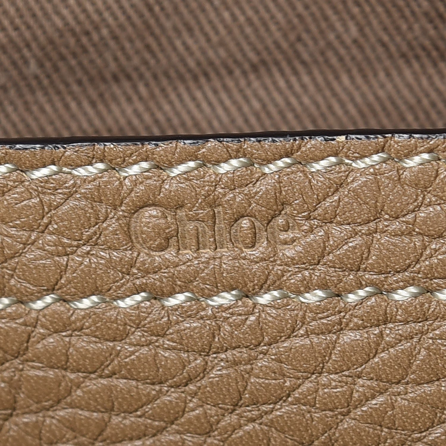 Chloe Calfskin Medium Marcie Round Crossbody Bag Nut 6 of 8