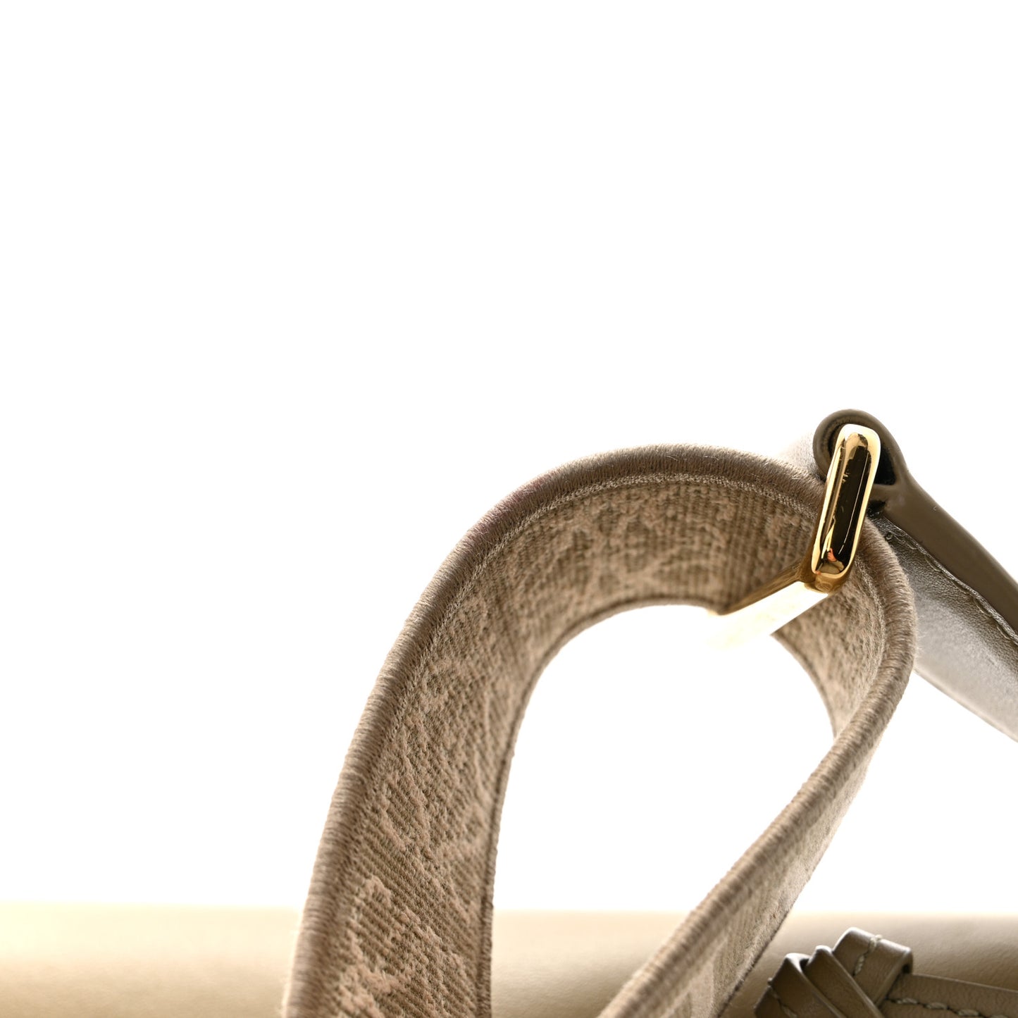 Calfskin Jacquard Mini Gate Dual Bag Butter