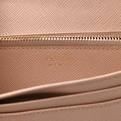 Prada Saffiano Metal Continental Flap Wallet Cammeo 6 of 6