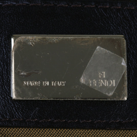 Fendi Zucca Cuoio Lucido Chef Hobo Tobacco Moro 7 of 13