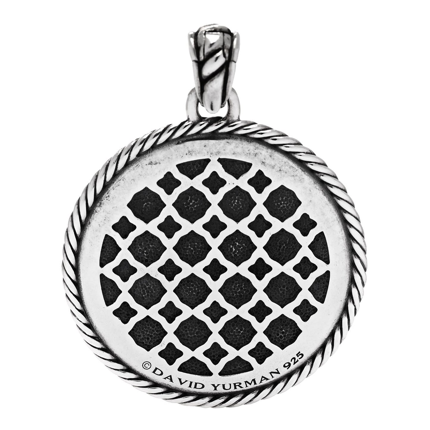 Sterling Silver Large Labyrinth Disc Pendant
