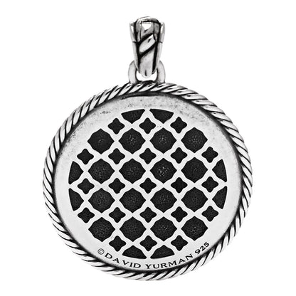 David Yurman Sterling Silver Large Labyrinth Disc Pendant 3 of 4