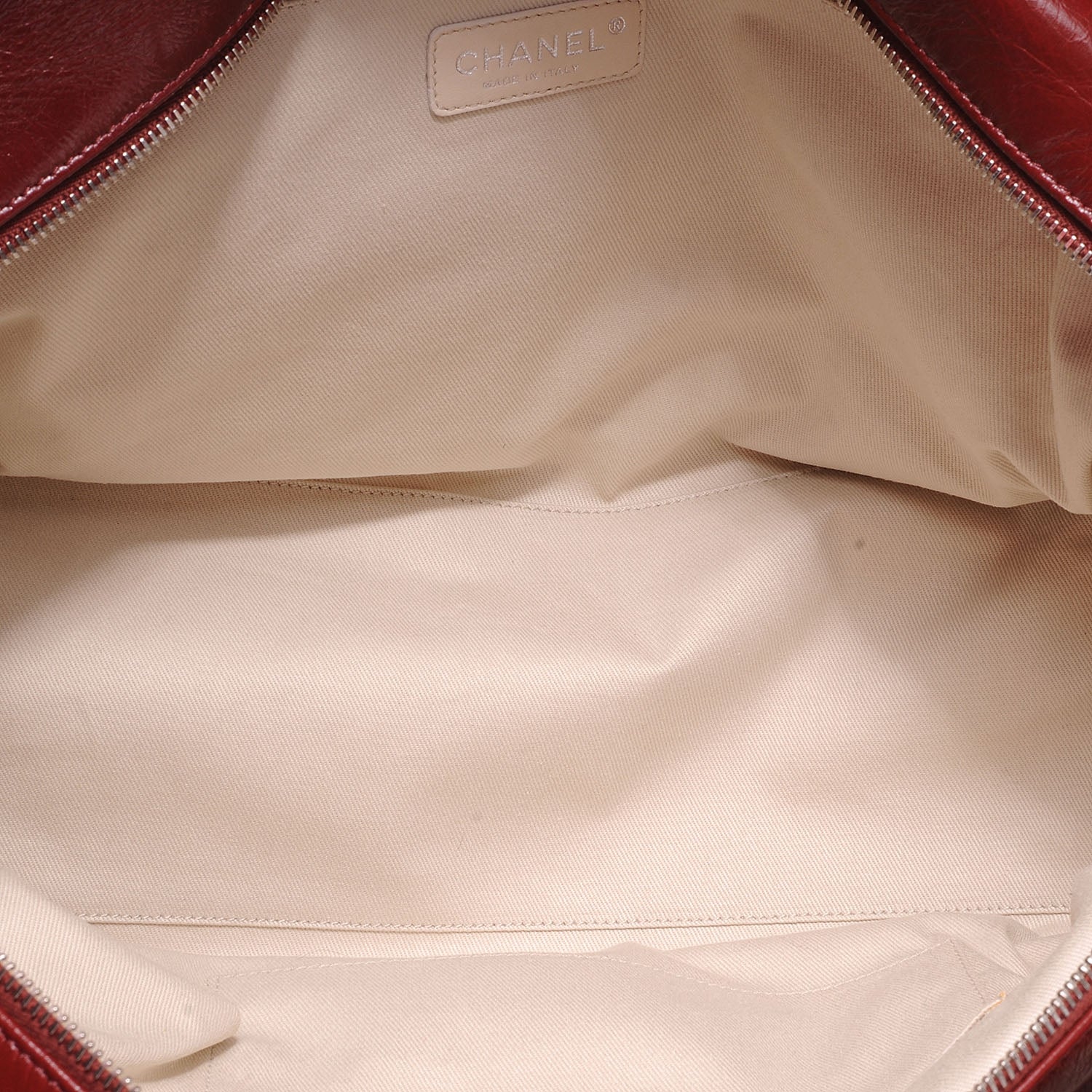 Chanel Glazed Goatskin Double Stitch Shoulder Bag Rouge 5 of 7