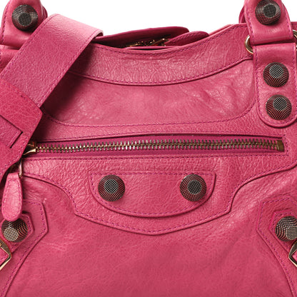Balenciaga Agneau Giant 21 Rose Gold Hardware City Cyclamen Fucsia 8 of 10