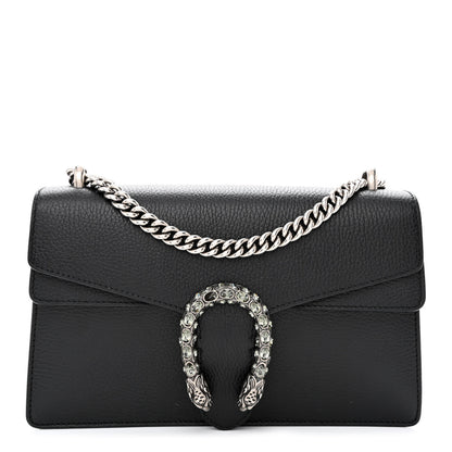 Gucci Pebbled Calfskin Small Dionysus Shoulder Bag Black 1 of 10
