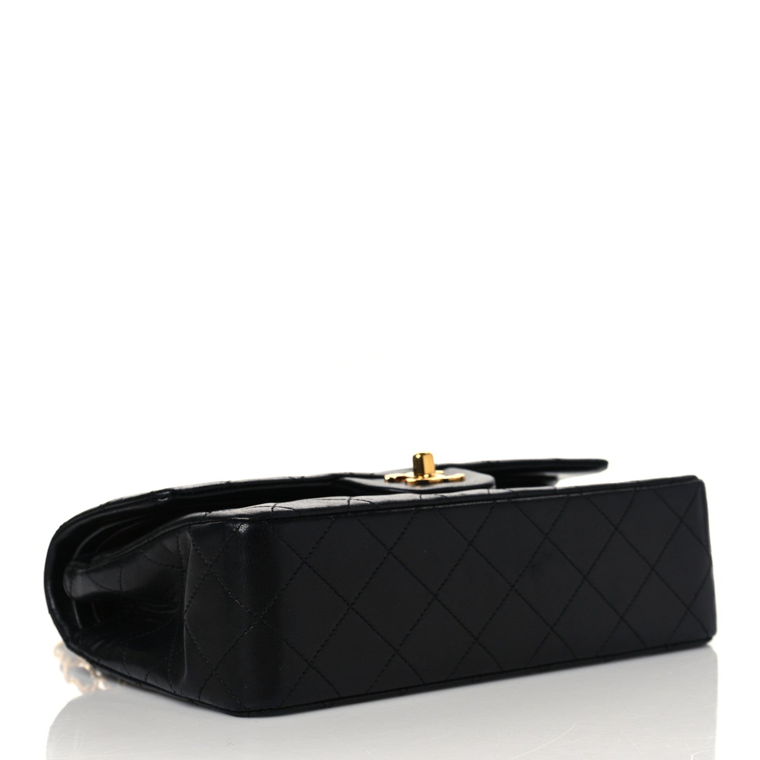 Chanel Lambskin Quilted Medium Double Flap Black 4 of 10