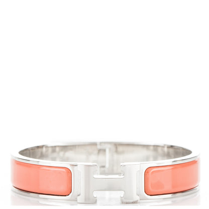Hermes Enamel Narrow Clic Clac H Bracelet PM Mango 1 of 6
