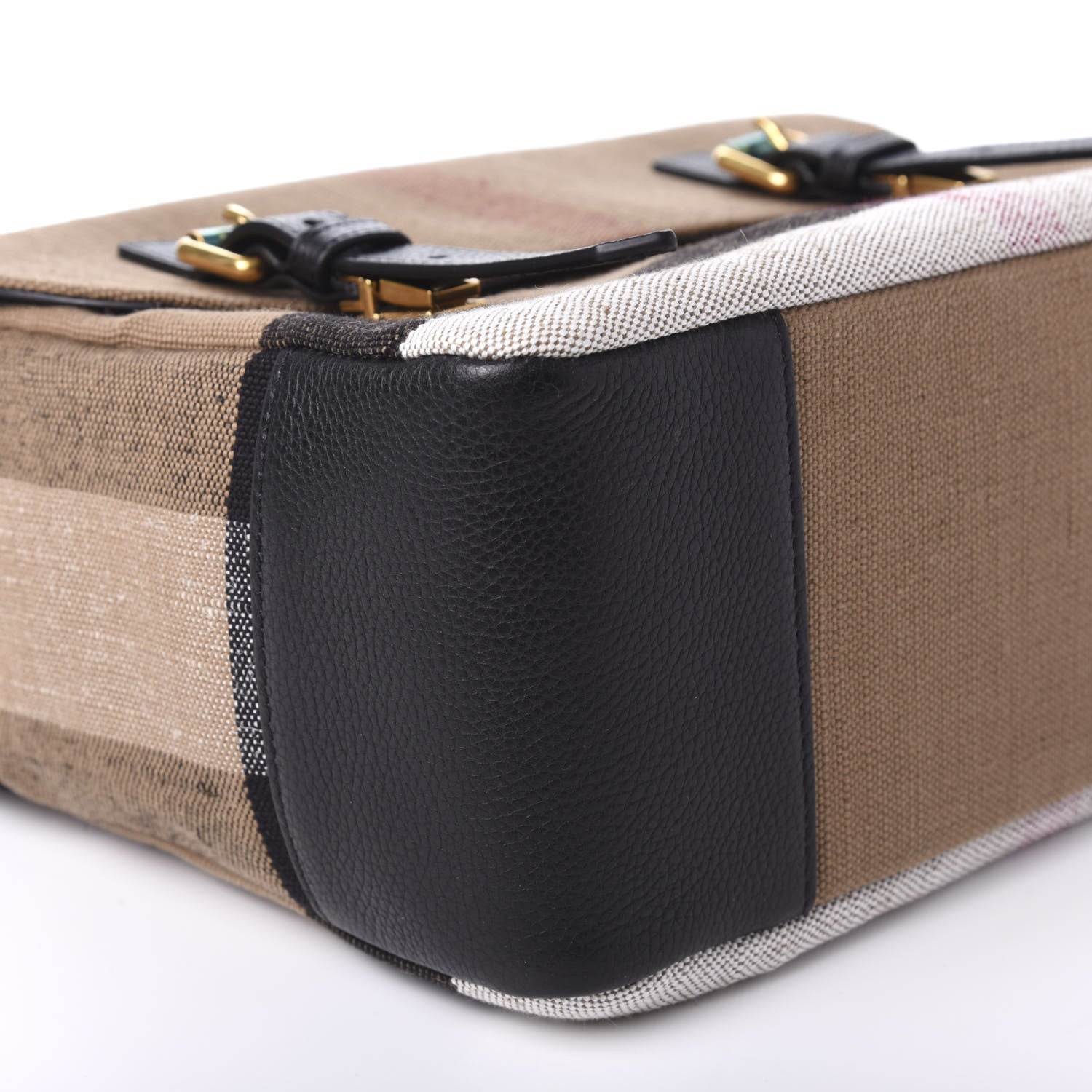 Burberry Canvas Mega Check Small Baildon Messenger Bag Black 6 of 10