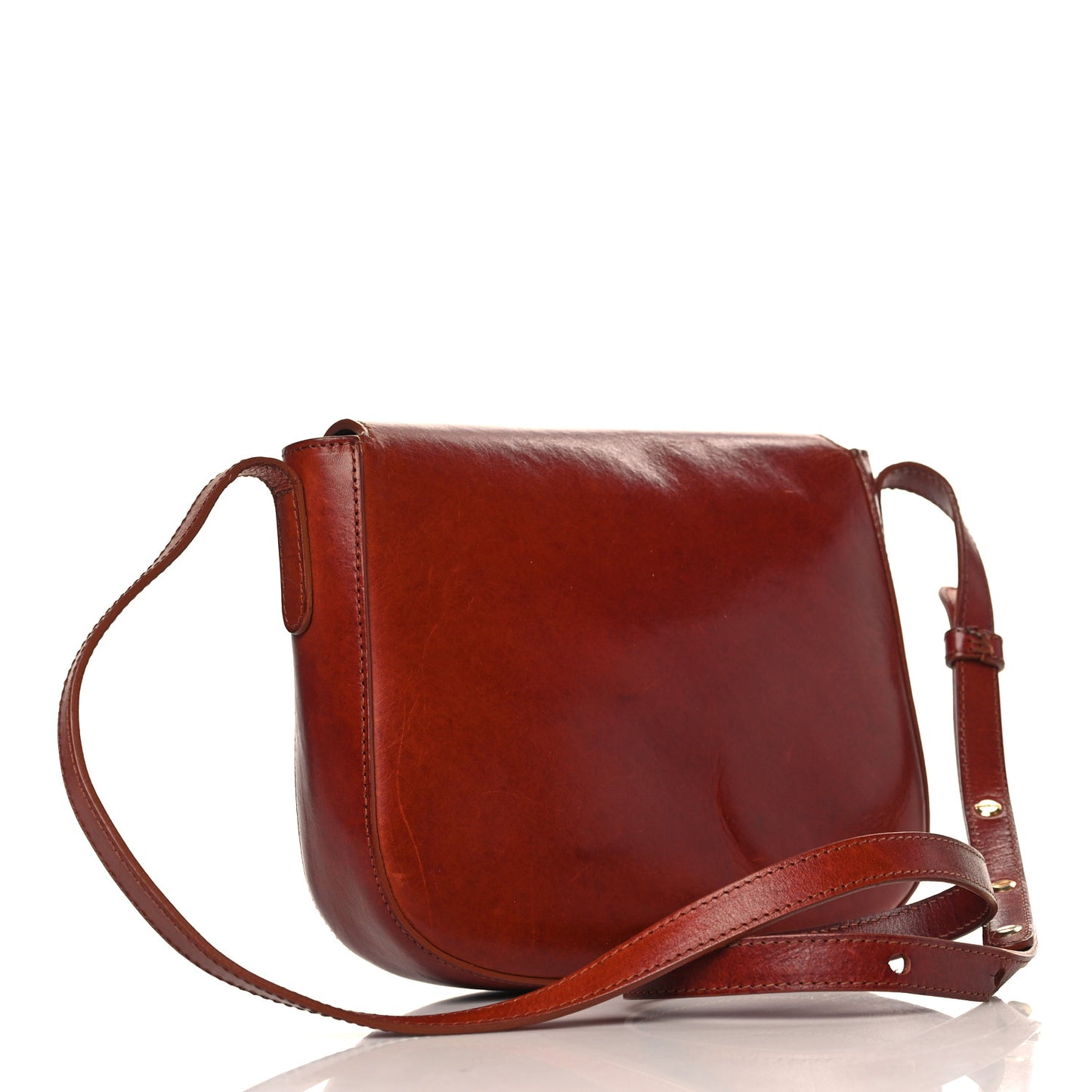 Calfskin Crossbody Bag Saddle