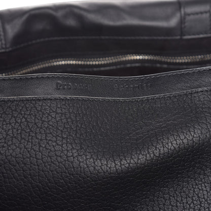 Proenza Schouler Pebbled Calfskin Double Sided PS Courier Bag Black 7 of 8