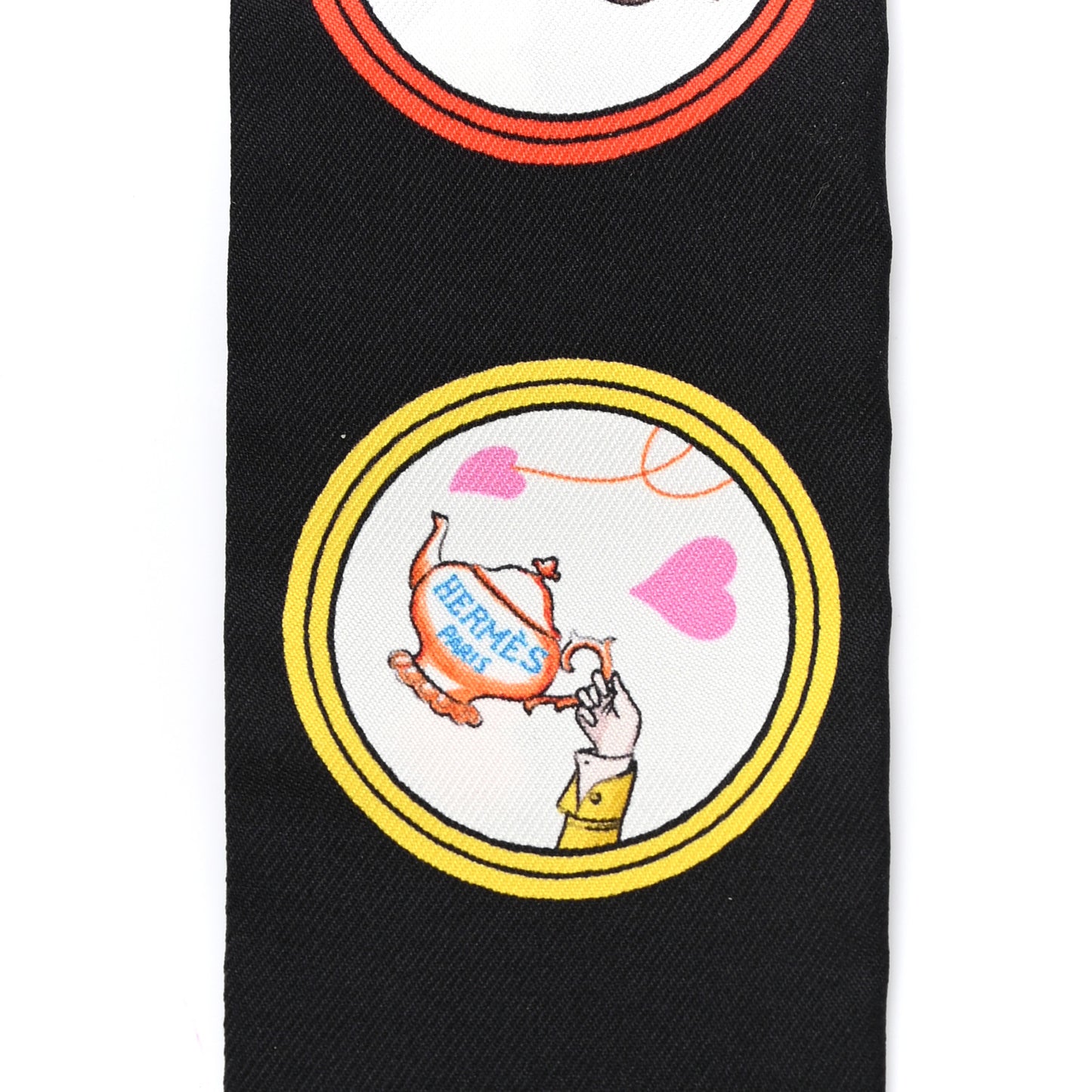 Silk Tea Time Twilly Black Rouge Multicolor