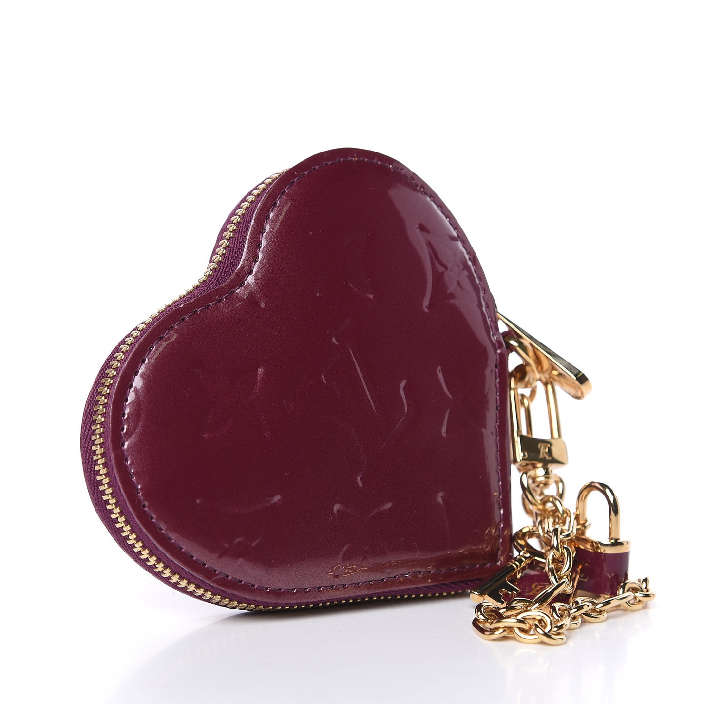 Vernis Heart Coin Purse Violet