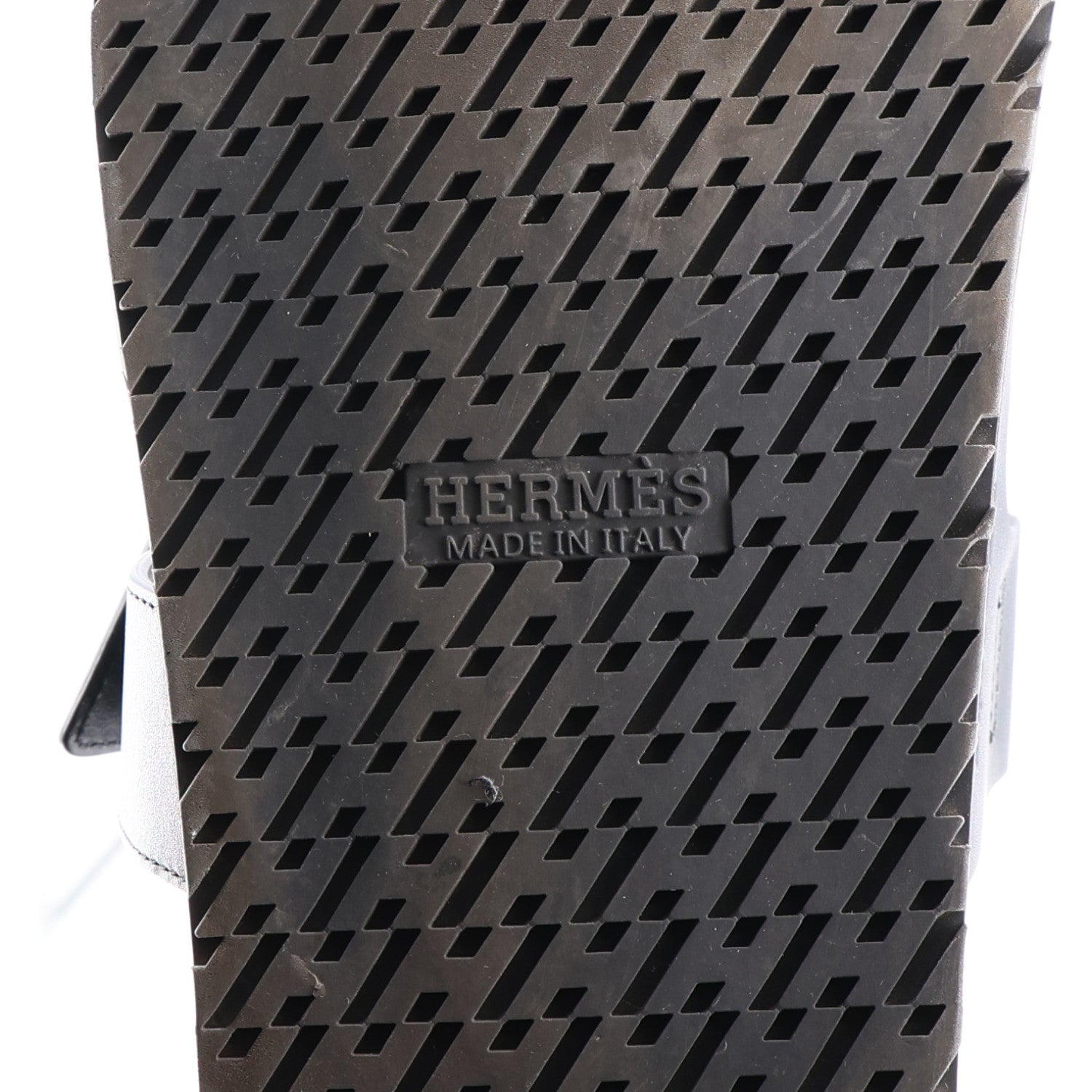 Hermes Calfskin Mens Chypre Sandals 42 Black 8 of 11