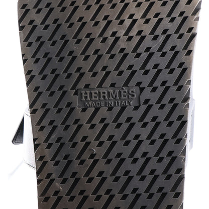 Hermes Calfskin Mens Chypre Sandals 42 Black 8 of 11