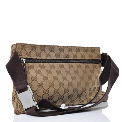 Gucci Monogram Web Belt Bag Dark Brown 3 of 9