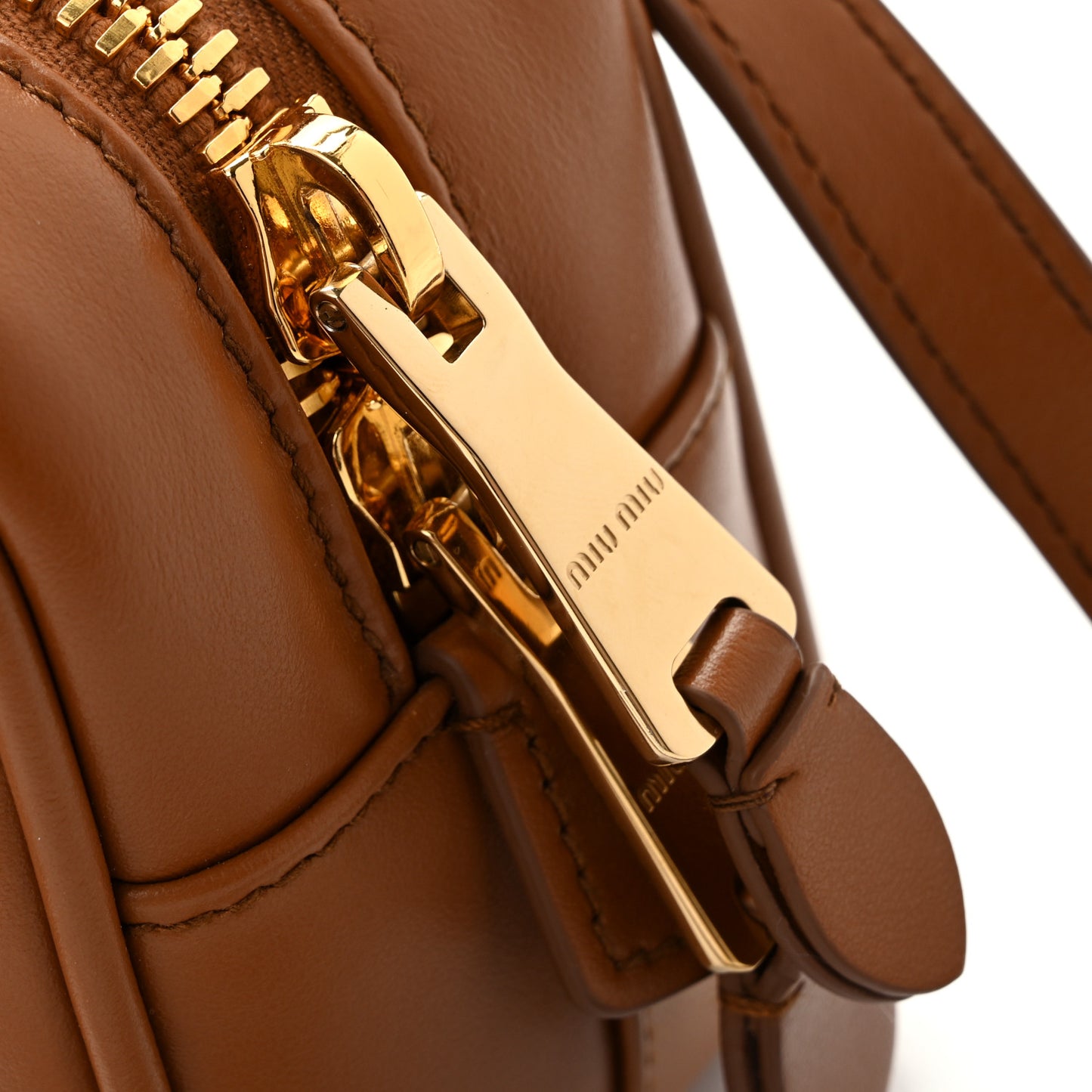 Calfskin Regular Arcadie Top Handle Bag Cognac