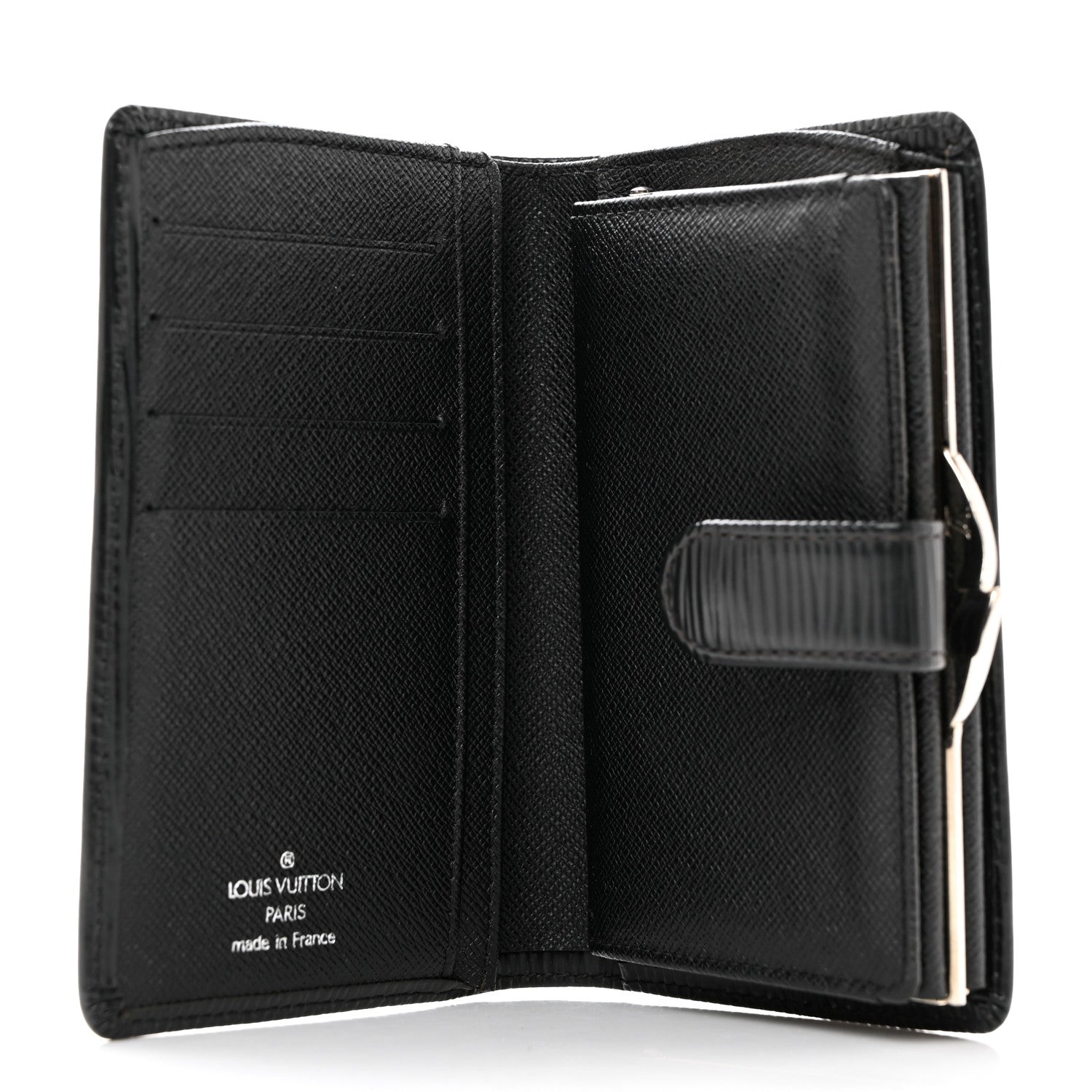Louis Vuitton Epi French Purse Wallet Black 5 of 7