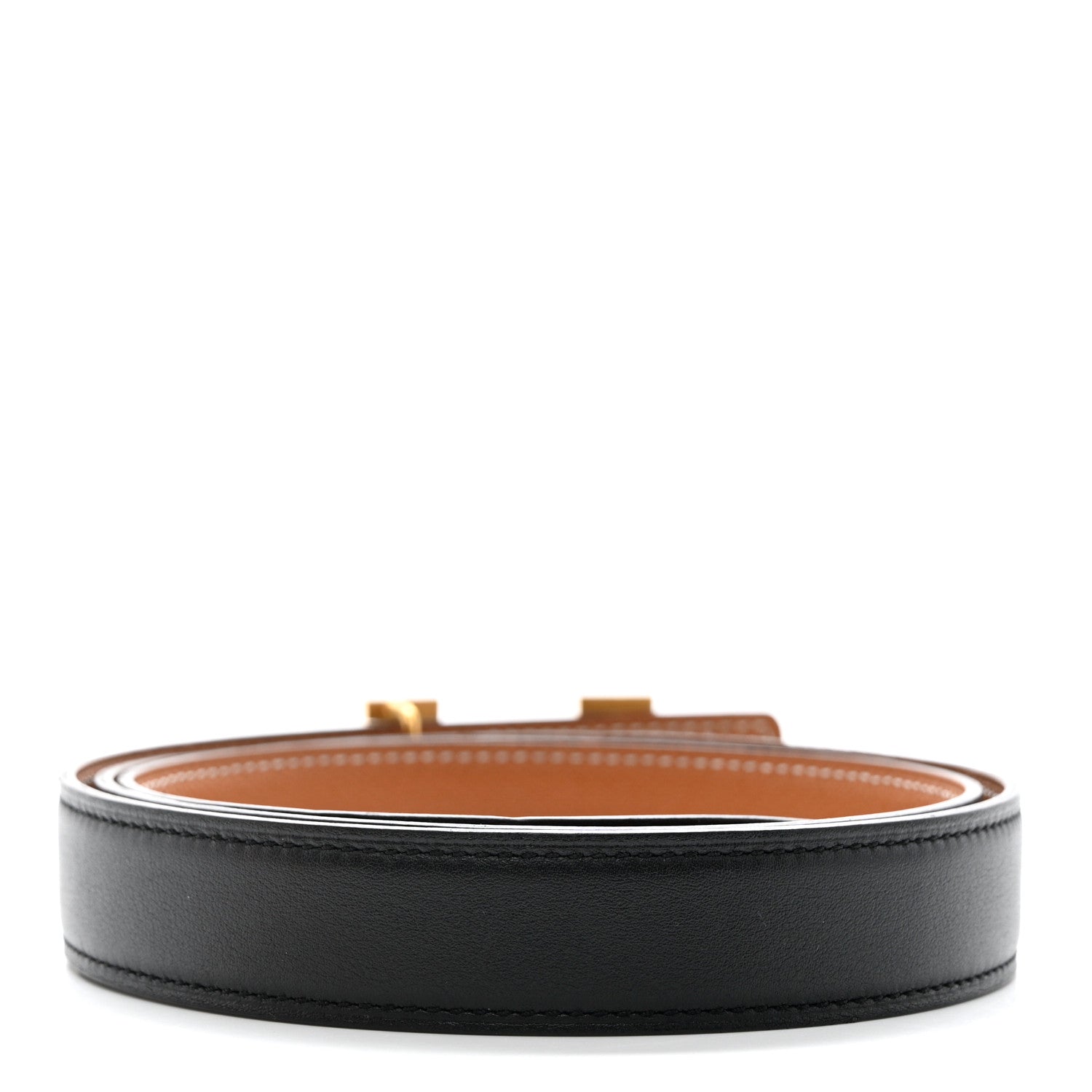 Hermes Box Togo 24mm Mini Constance H Belt 90 36 Black Gold 2 of 5