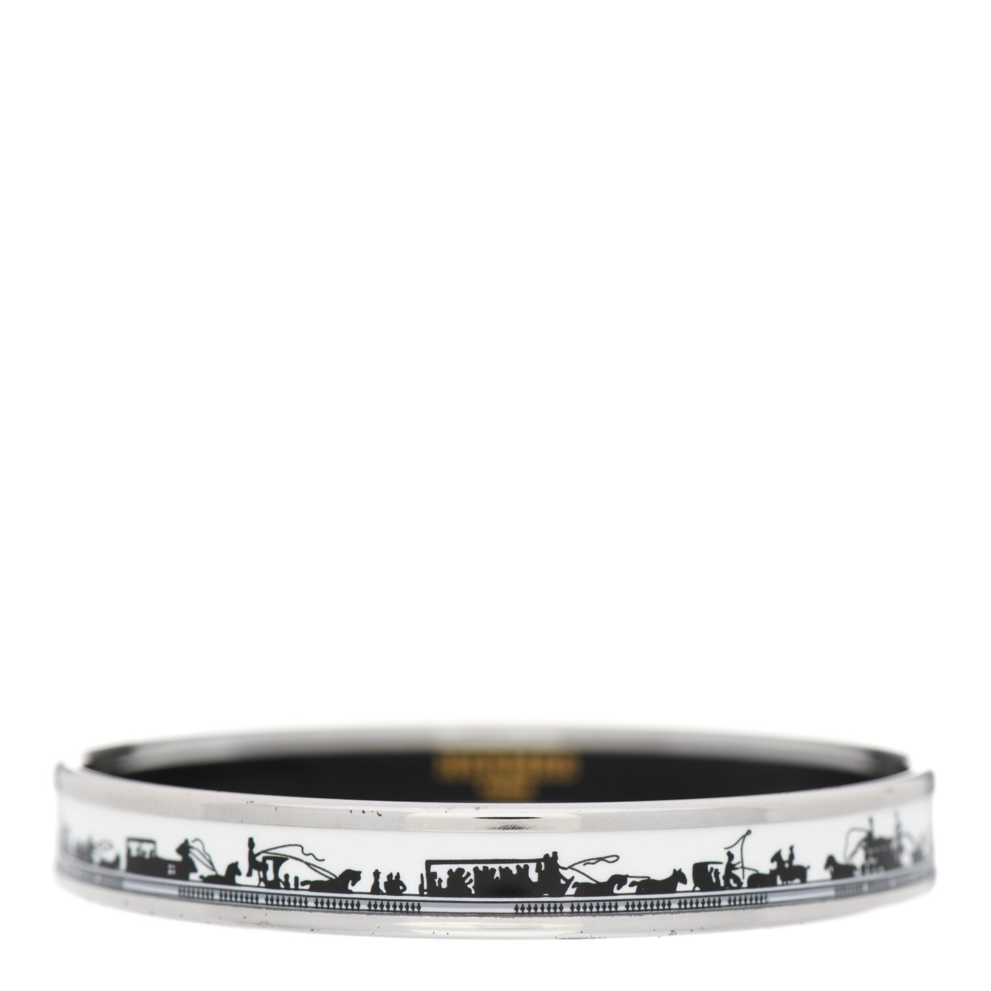 Enamel Printed Carriage Narrow Bracelet 65