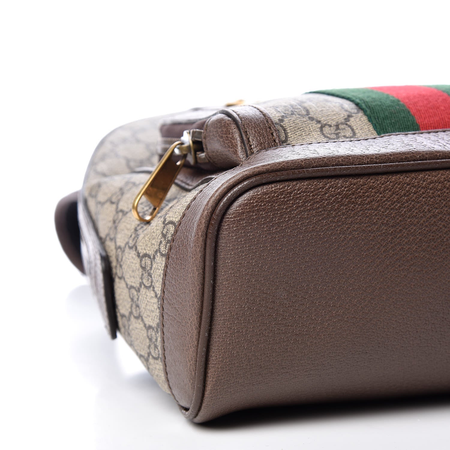 Gucci GG Supreme Monogram Calfskin Web Small Ophidia Day Backpack Beige Ebony New Acero 5 of 13