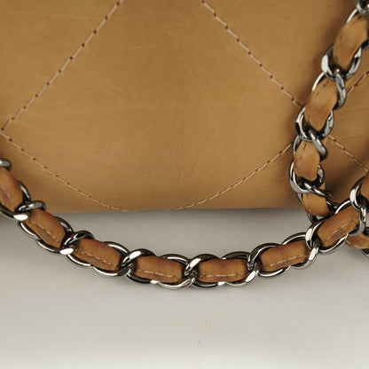 Chanel Washed Calfskin Large Hamptons Shopping Tote Beige 9 of 11