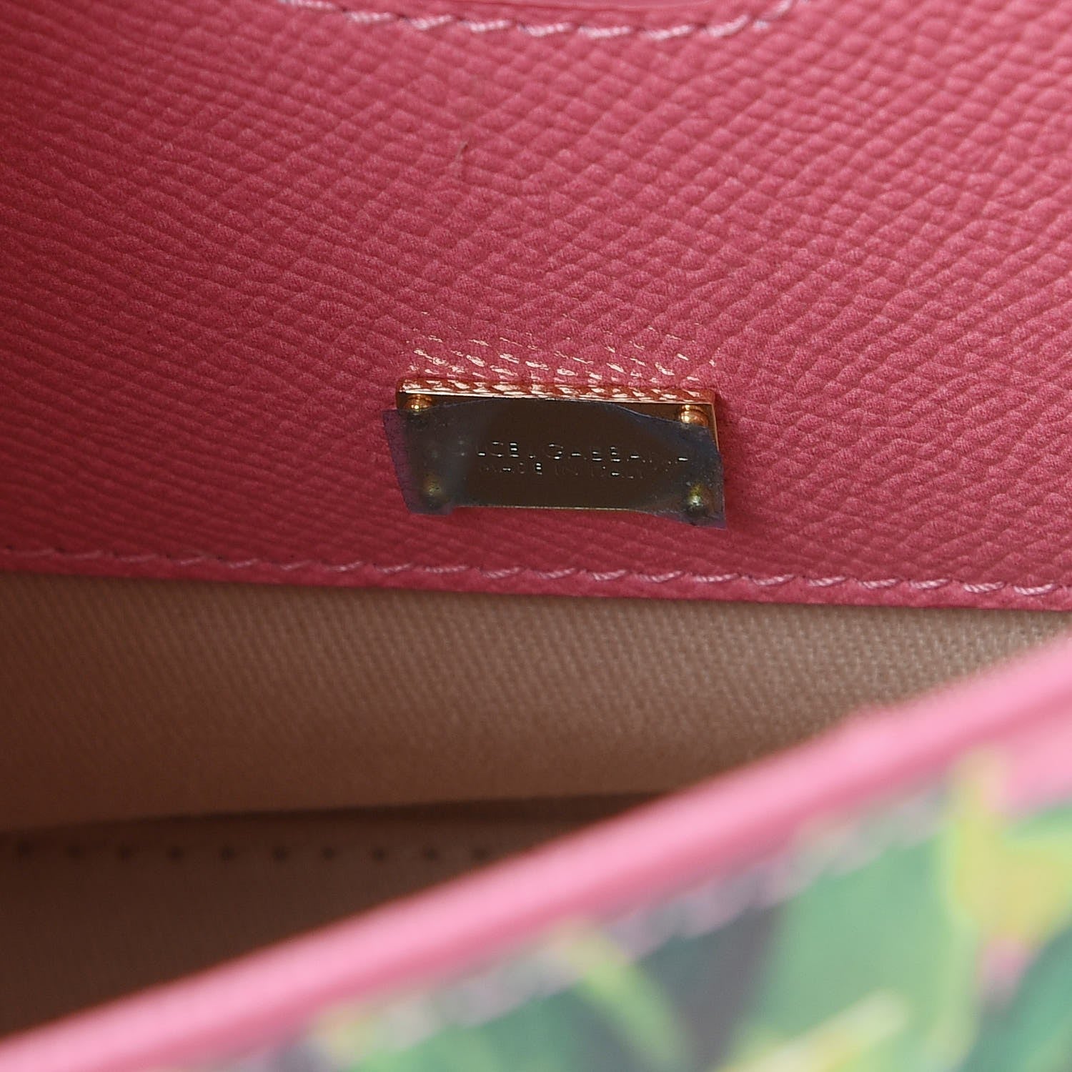 Dolce & Gabbana Dauphine Pineapple Print Medium Miss Sicily Satchel Rosa 8 of 9