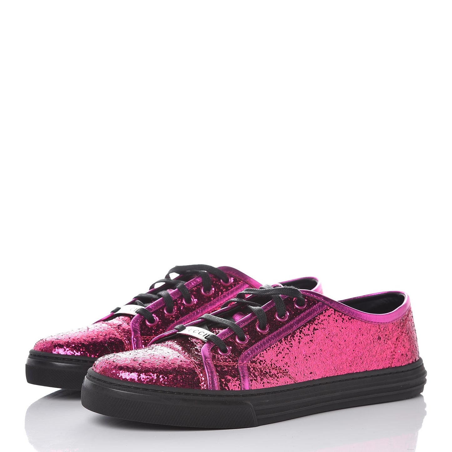 Nappa Glitter Galactica Sneakers 41.5 Fuchsia