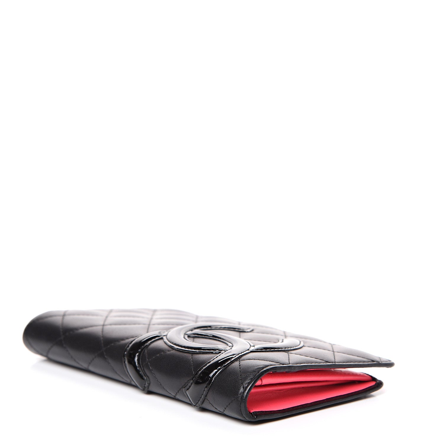 Chanel Calfskin Quilted Cambon Yen Wallet Black 3 of 10