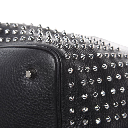 Burberry Calfskin Studded Medium Susanna Hobo Black 8 of 9