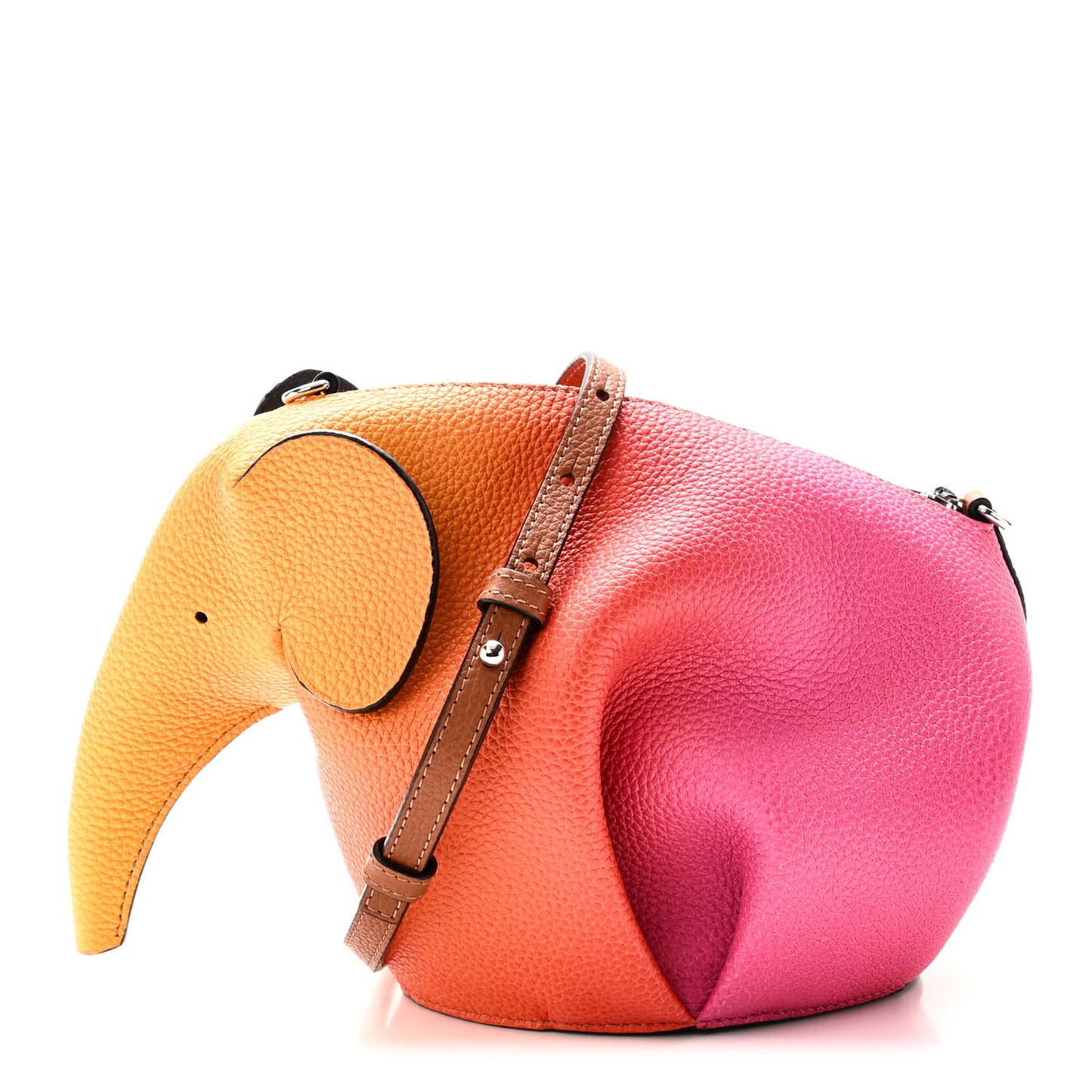 Calfskin Mini Elephant Crossbody Bag Ombre