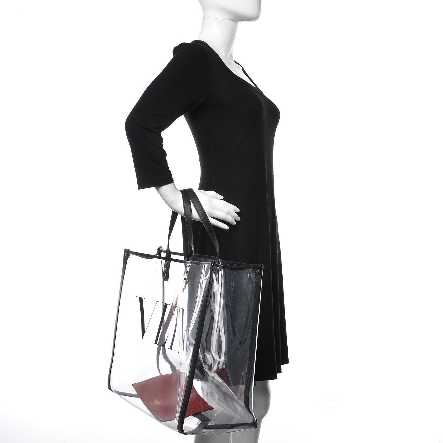 Valentino Garavani Plexy VLTN Shopping Bag Transparent 2 of 10