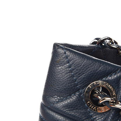 Chanel Caviar Timeless CC Soft Tote Navy Blue 9 of 10