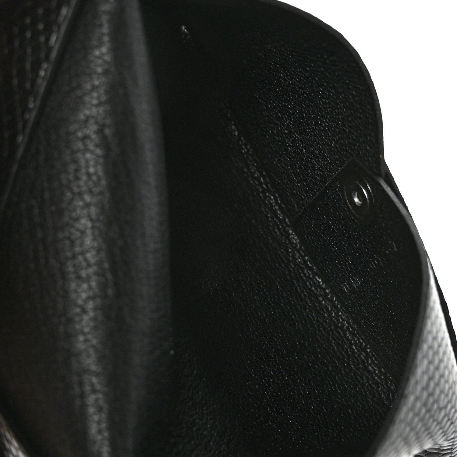 Hermes Lizard Calvi Card Case Black 5 of 7