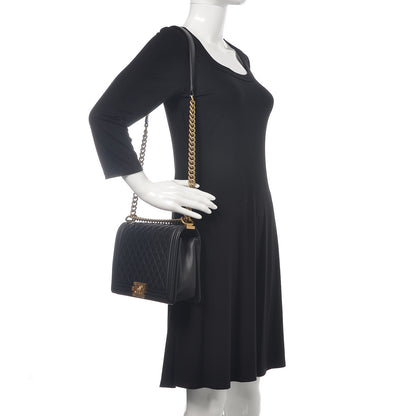 Chanel Caviar Quilted New Medium Boy Flap Black 2 of 14