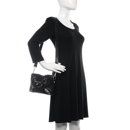 Balenciaga Chevre Gold Metallic Edge Hardware Mini City Black 3 of 12