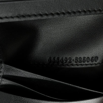 Gucci Calfskin Matelasse GG Marmont Card Case Wallet Black 7 of 8