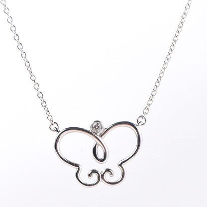Tiffany 18K White Gold Diamond Paloma Picasso Butterfly Pendant Necklace 4 of 6