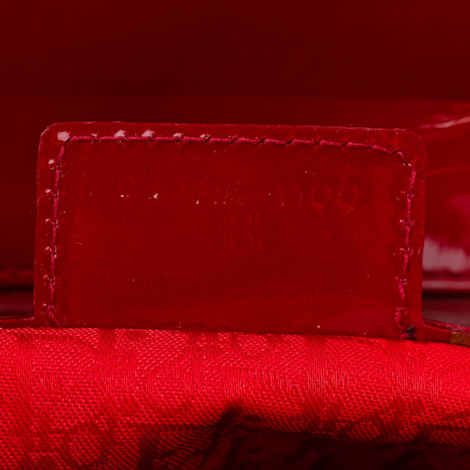 Christian Dior Patent Cannage Large Lady Dior Red 7 of 12