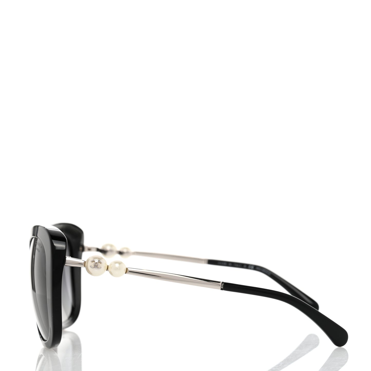 Acetate Polarized Butterfly Winter Pearl Sunglasses 5339-H-A Black