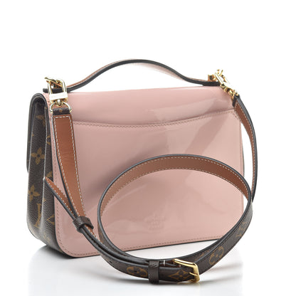 Louis Vuitton Patent Calfskin Monogram Cherrywood BB Rose Ballerine 3 of 12
