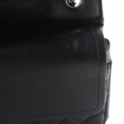 Chanel Lambskin Quilted Jumbo Double Flap Black 14 of 15