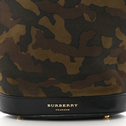 Burberry Calfskin Suede Camouflage Hobo Bag Multicolor 8 of 18
