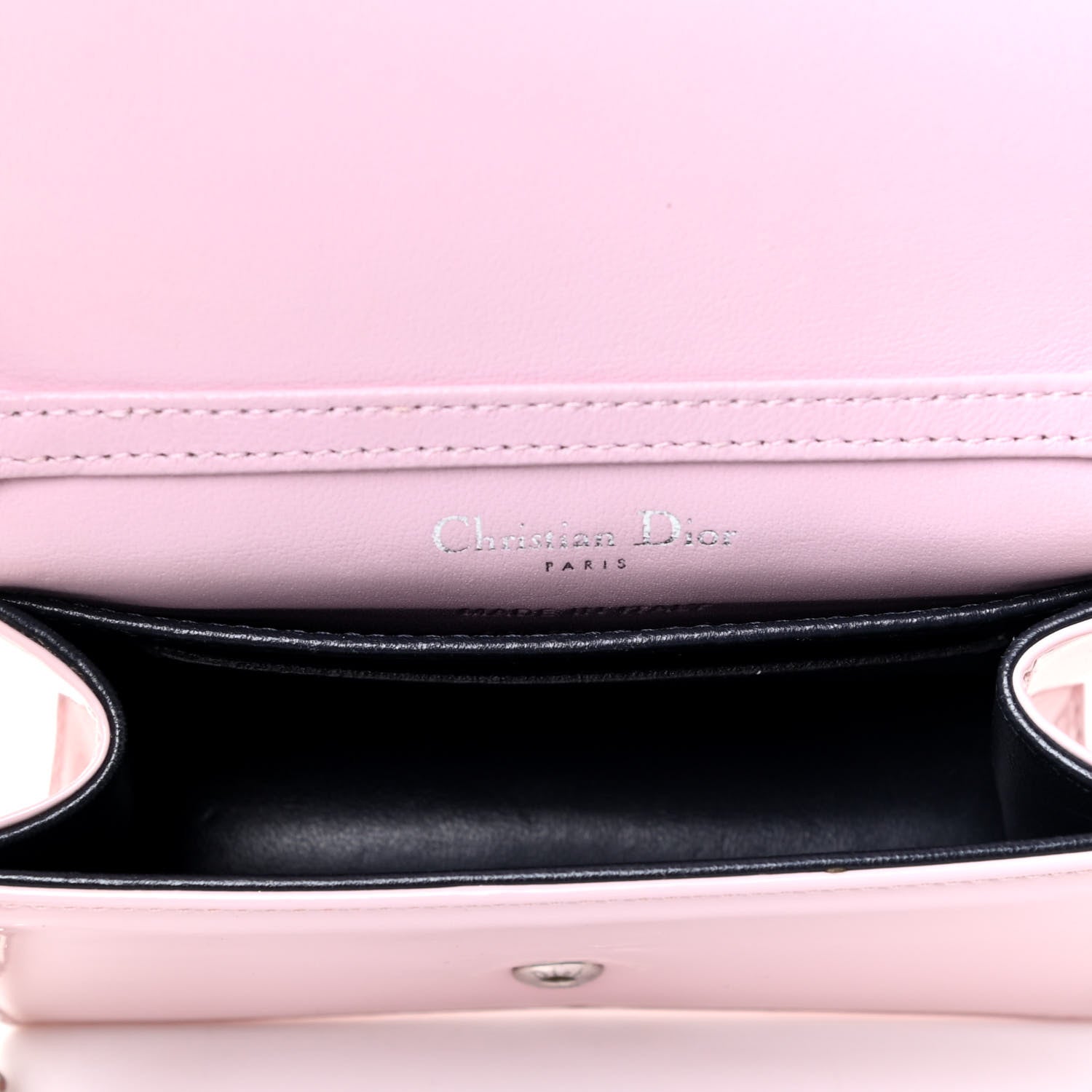 Christian Dior Patent Micro-Cannage Baby Diorama Flap Bag Pale Pink 5 of 5